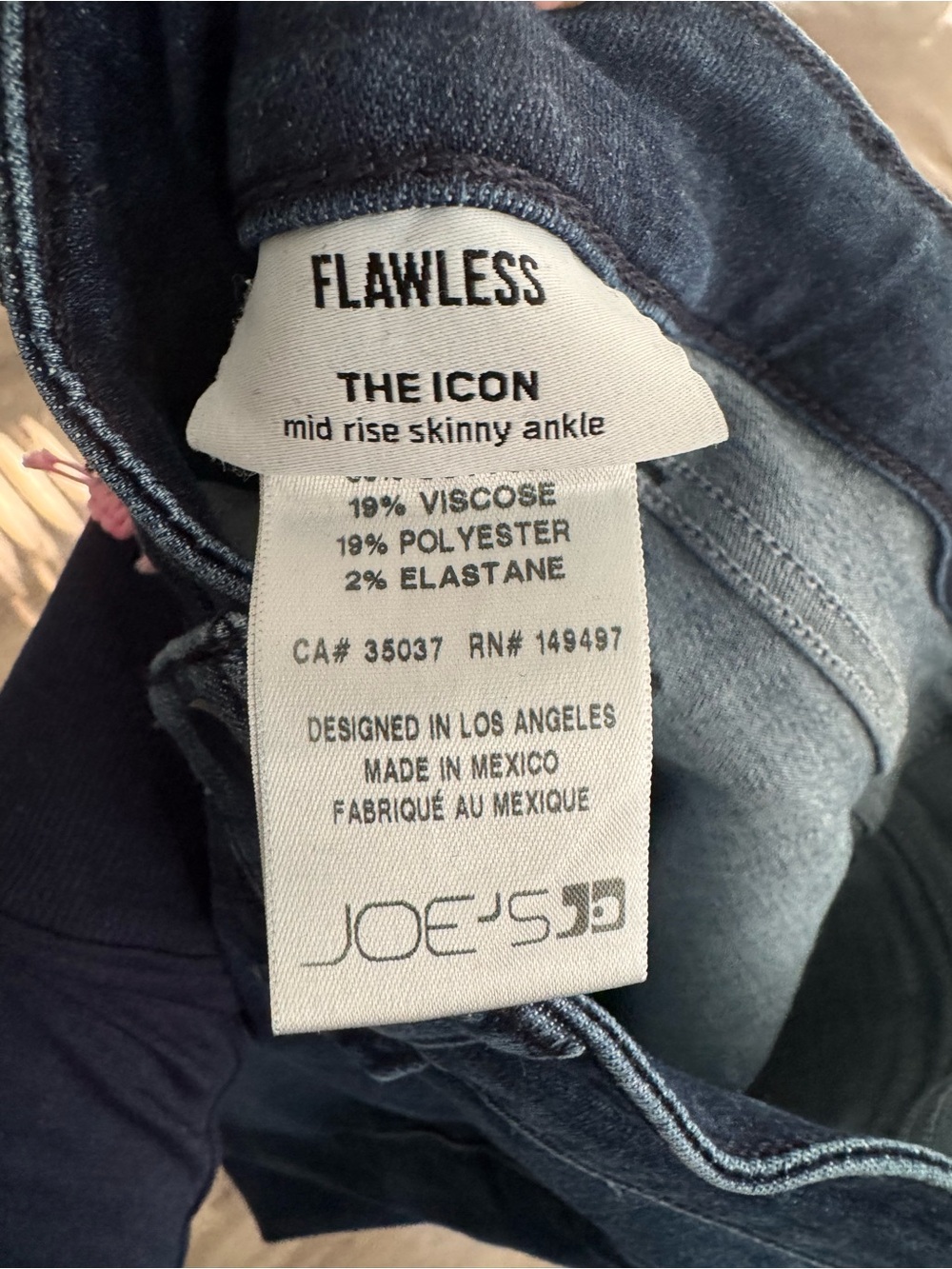 Joe's Jeans Dark Blue Mid Rise Skinny Ankle